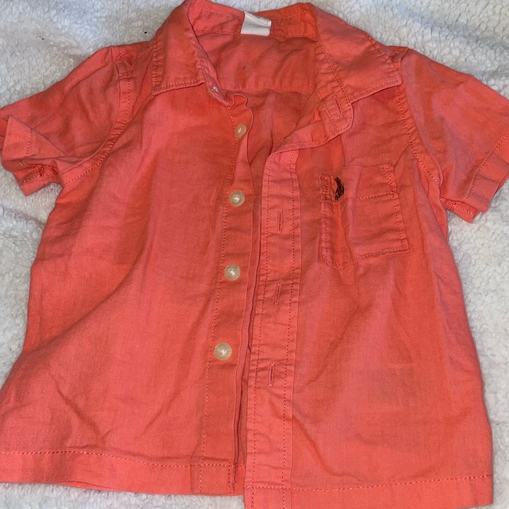 GAP Coral Button Down Shirt for Kids